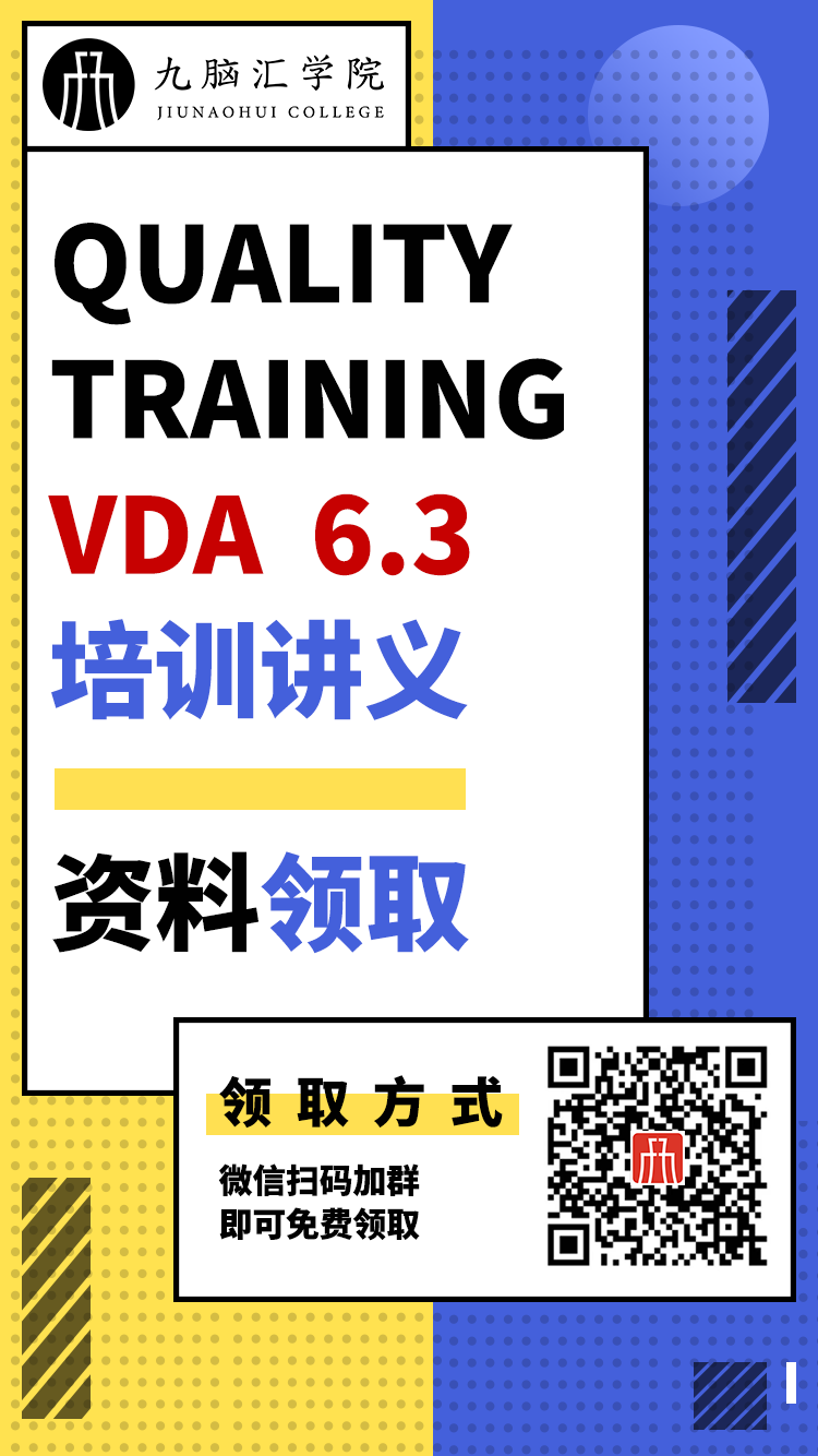 干货 | VDA6.3最新培训讲义