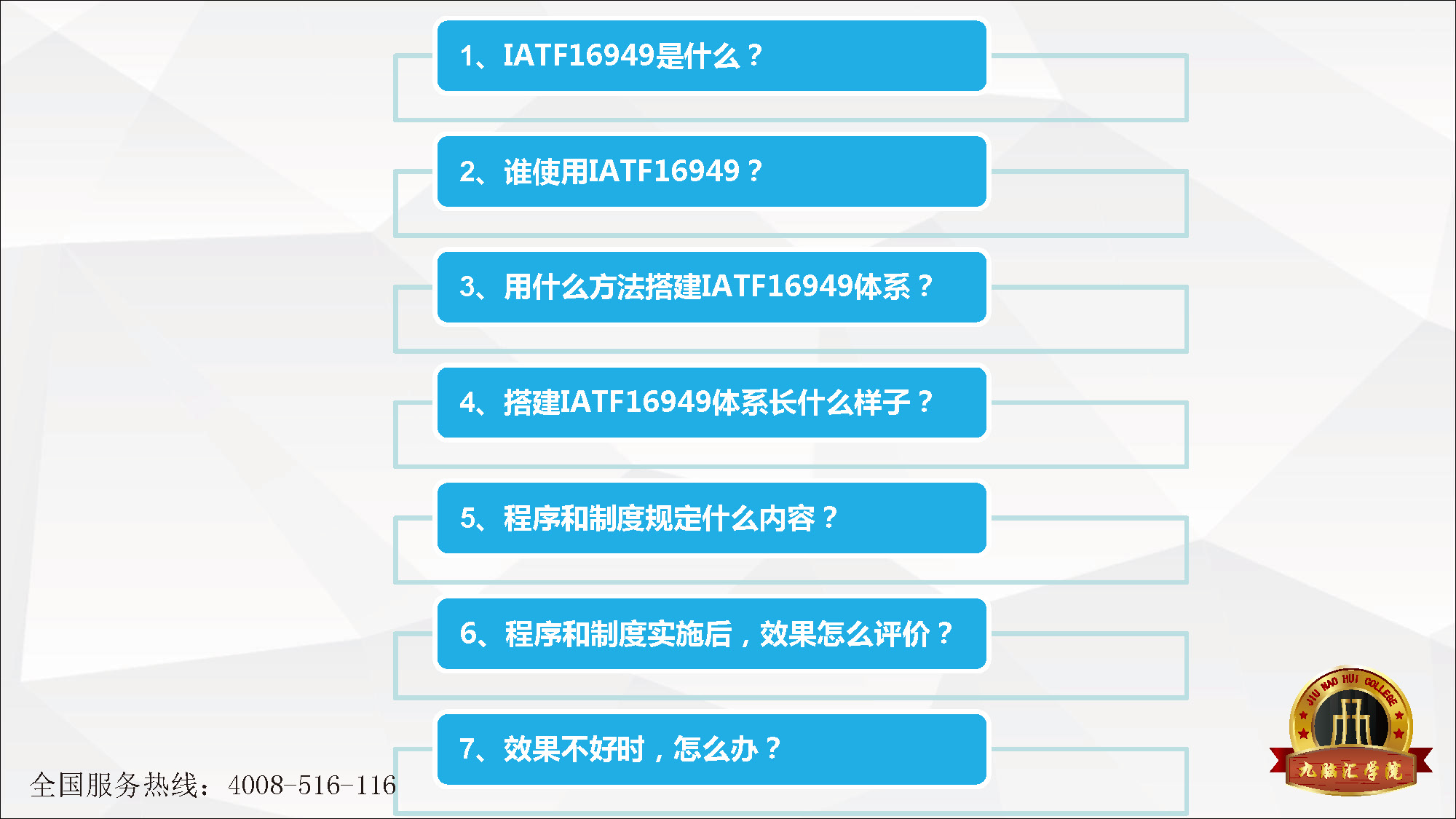 七步带您了解和掌握IATF16949搭建方法 七步带您了解和掌握IATF16949搭建方法